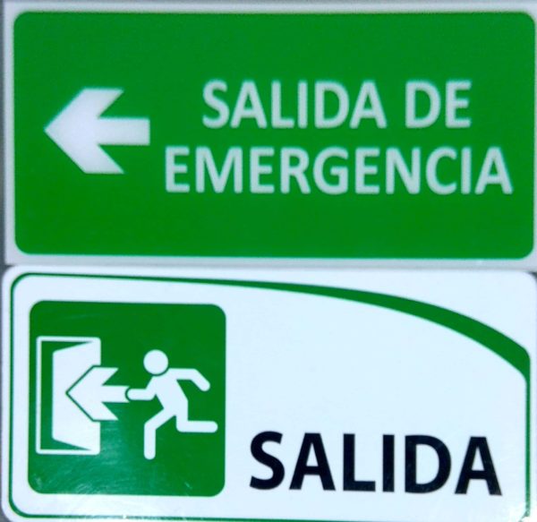 señal salida emergencia